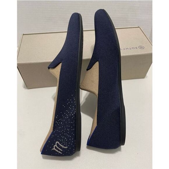 Rothy's Zodiac‎ Scorpio Loafers Retired Slip On Washable Flat Navy Blue Size 12 - Picture 9 of 15